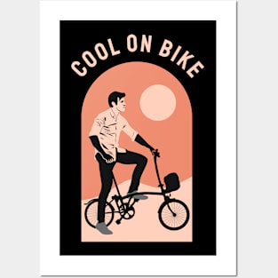 COOL ON BIKE GIFT FOR WHO LOVES BICYCLES Posters and Art